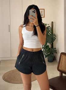 Striped High Waisted Shorts
