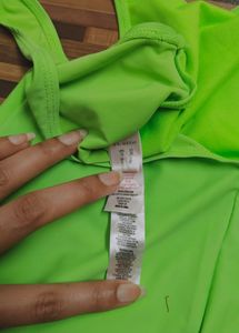 Neon Green Bodysuit/Swimsuit – Primark (Size M)