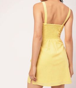 Cute Yellow Mini Dress