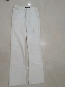 White Flare Jeans
