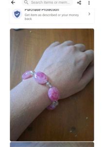 Chic Pink Beaded Bracelet