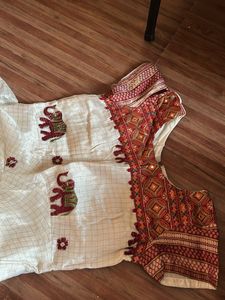 Ethnic Dress with Elephant Embroidery