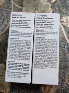 Mamonde Rose HA &amp; Peony BHA Serum Set