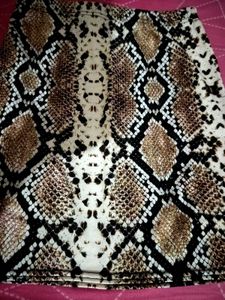 Sassy Style Snake Print Mini Skirt, featuring a hi
