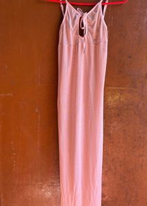 Sheer Mesh Nightgown - Pink