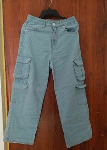Light Blue Cargo Jeans