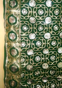 Sparkling Green Sequin Scarf