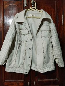 Tweed Stylish Distressed  Jacket