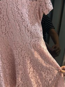 Ginger Elegant Lace Dress, Knee length Bust-34 L