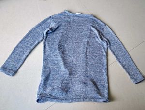 Blue Knit Cardigan