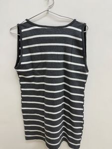 Shine Striped Sleeveless Mini Dress