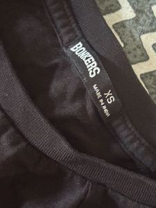 Black "Bonkers" Crop Top