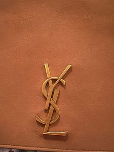 Yves Saint Laurent Black Croc Clutch