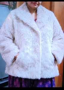 Cozy White Faux Fur Jacket