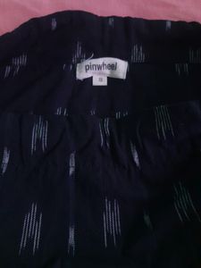 Black Crop Tie Up Top