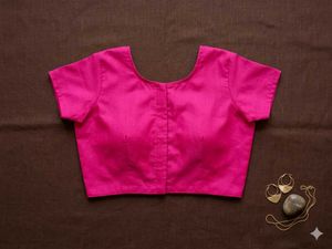 Vibrant Pink Ethnic Blouse | (10-12year girls)