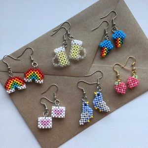 Handmade Beaded Earrings Set of 5
