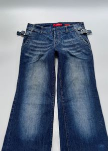 Y2K low rise wide leg jeans