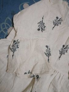 Embroidered Cotton Kurta