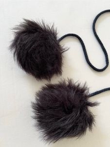 Cozy Faux Fur Trapper Hat with Pom Poms