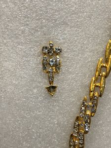 Gold &amp; Silver-Tone Diamond-Style Jewellery Combo S