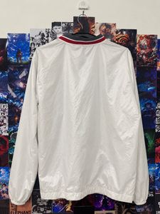 White Pullover V-Neck Sweatshirt