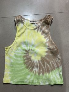 Tie-Dye Sleeveless Crop Top