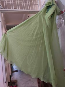 fluorescent green beautiful gown