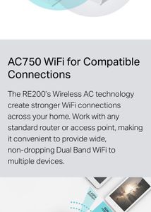 TP-Link AC750 Wifi Range Extender Dual Band Unused