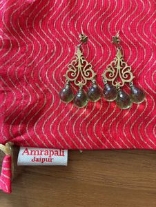 Amrapali Jaipur peridot Drop Earrings