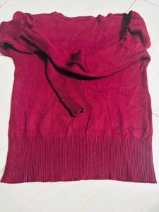 Burgundy Embellished Top