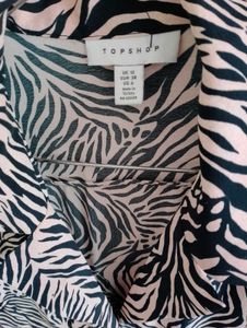 Topshop Zebra Print Mexi Dress