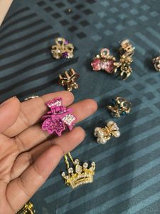 Sparkling Rhinestone Hair Clips Set