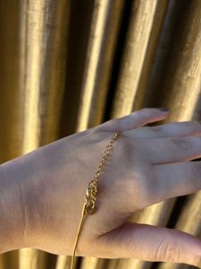 Anti Tarnish Gold Tone Eye Pendant  Necklace