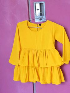 Yellow fancy top