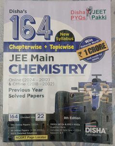 New Unused Disha JEE Main Chemistry Solved Papers
