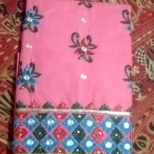 Pink suit Dress Material