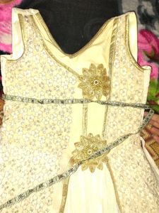 Elegant Cream Party Dress