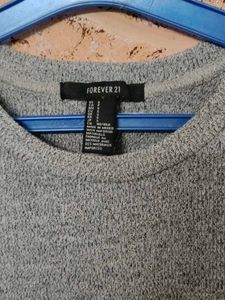 Forever 21 soft Grey Sweater Top