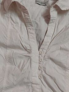 yk2 white Graphic Print Tunic Top