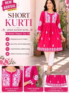 Short Kurti with Embroidery
