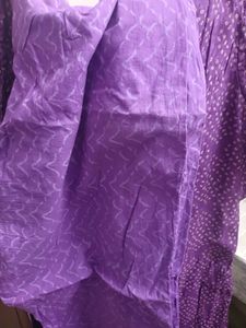 Vibrant Purple Bandhani Kurta