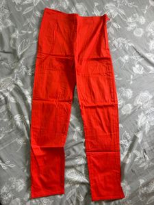 Bright Orange Ethnic Pants