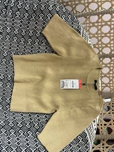 Sparkly Gold Knit Top