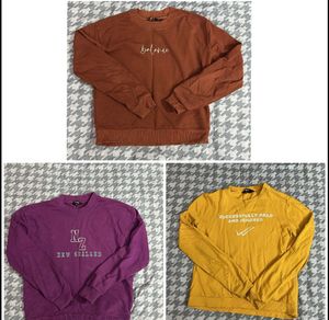 Bundle of 3 graphic sweatshirts