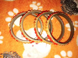Beaded Bangle Set