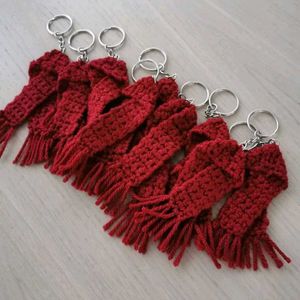 crochet Mikasa Scarf Keychain 🧣