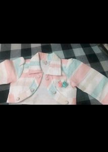 Girls' Striped Skirt Set