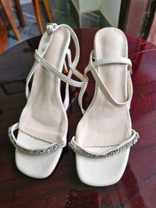 Elegant Embellished Kitten Heels