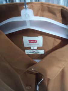 Levi's Trendy Linen Brown Casual Shirt